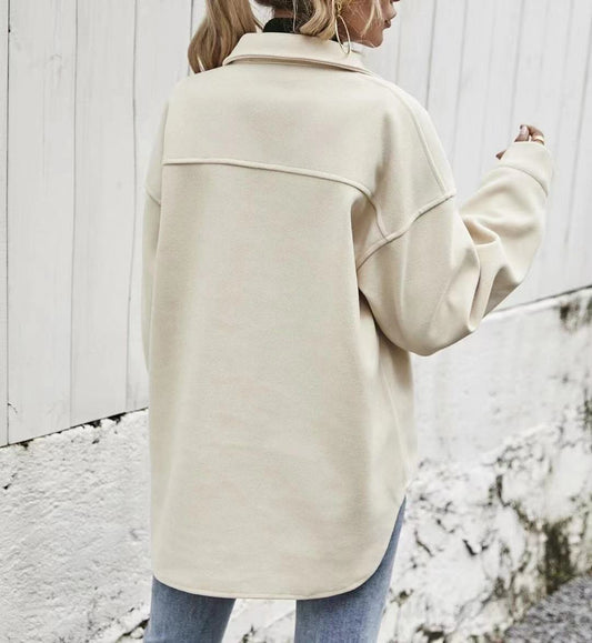DressBetty - Office Lady Vintage Pockets Trench Jacket