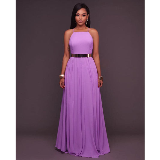 DressBetty - Women Plus Size Party Strap Fashion Bahemian Beach Chiffon Backless Dress