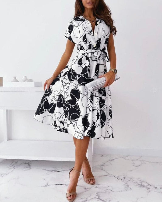 DressBetty - Women Summer Fashion High Waist Dress