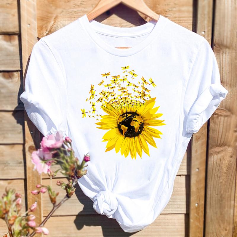 DressBetty - Women Watercolor Spring Butterfly Floral Flower Graphic