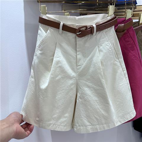 DressBetty - Women's Denim Shorts High Waist Short Casual Cotton Solid Loose Casual Bermuda Shorts