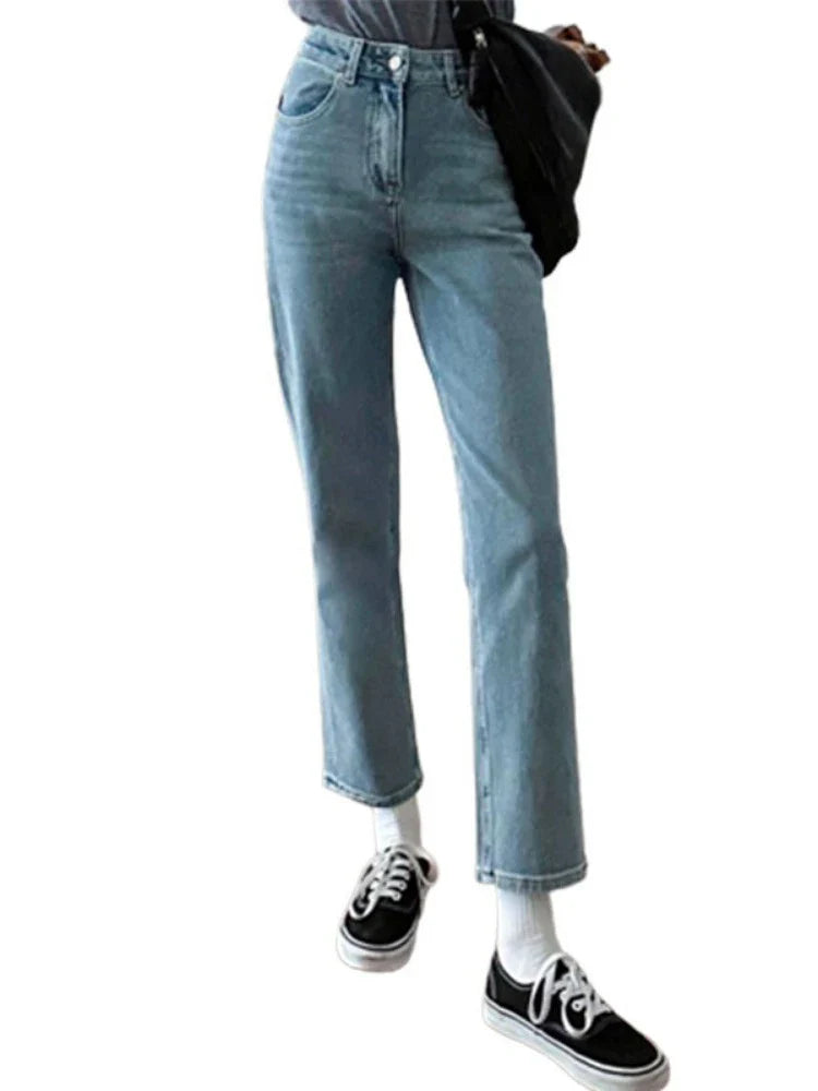 DressBetty - 2024 Relaxed Fit Boyfriend Denim Cargo Y2K Streetwear Straight Leg Jeans