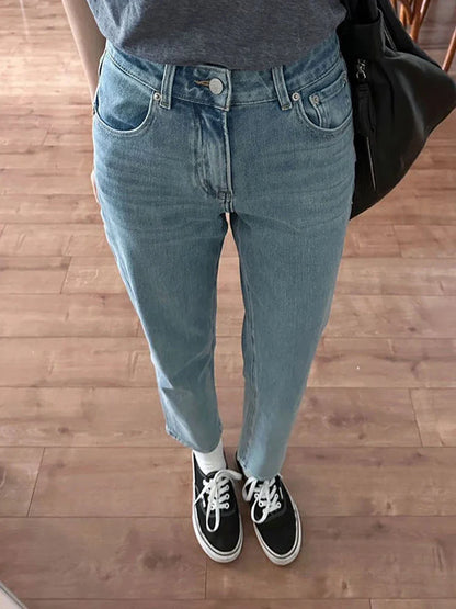 DressBetty - 2024 Relaxed Fit Boyfriend Denim Cargo Y2K Streetwear Straight Leg Jeans