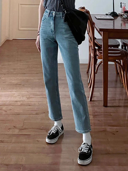 DressBetty - 2024 Relaxed Fit Boyfriend Denim Cargo Y2K Streetwear Straight Leg Jeans