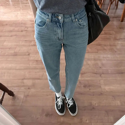 DressBetty - 2024 Relaxed Fit Boyfriend Denim Cargo Y2K Streetwear Straight Leg Jeans