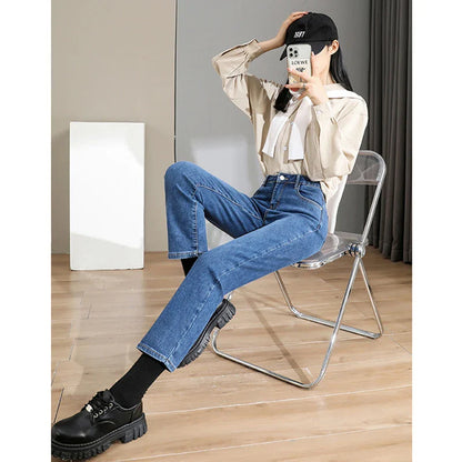 DressBetty - 2024 Relaxed Fit Boyfriend Denim Cargo Y2K Streetwear Straight Leg Jeans