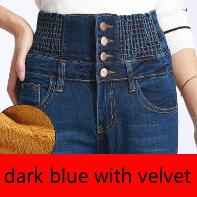 DressBetty - High Waist Skinny Pants Elastic Waist Jeggings Casual clothes Jeans
