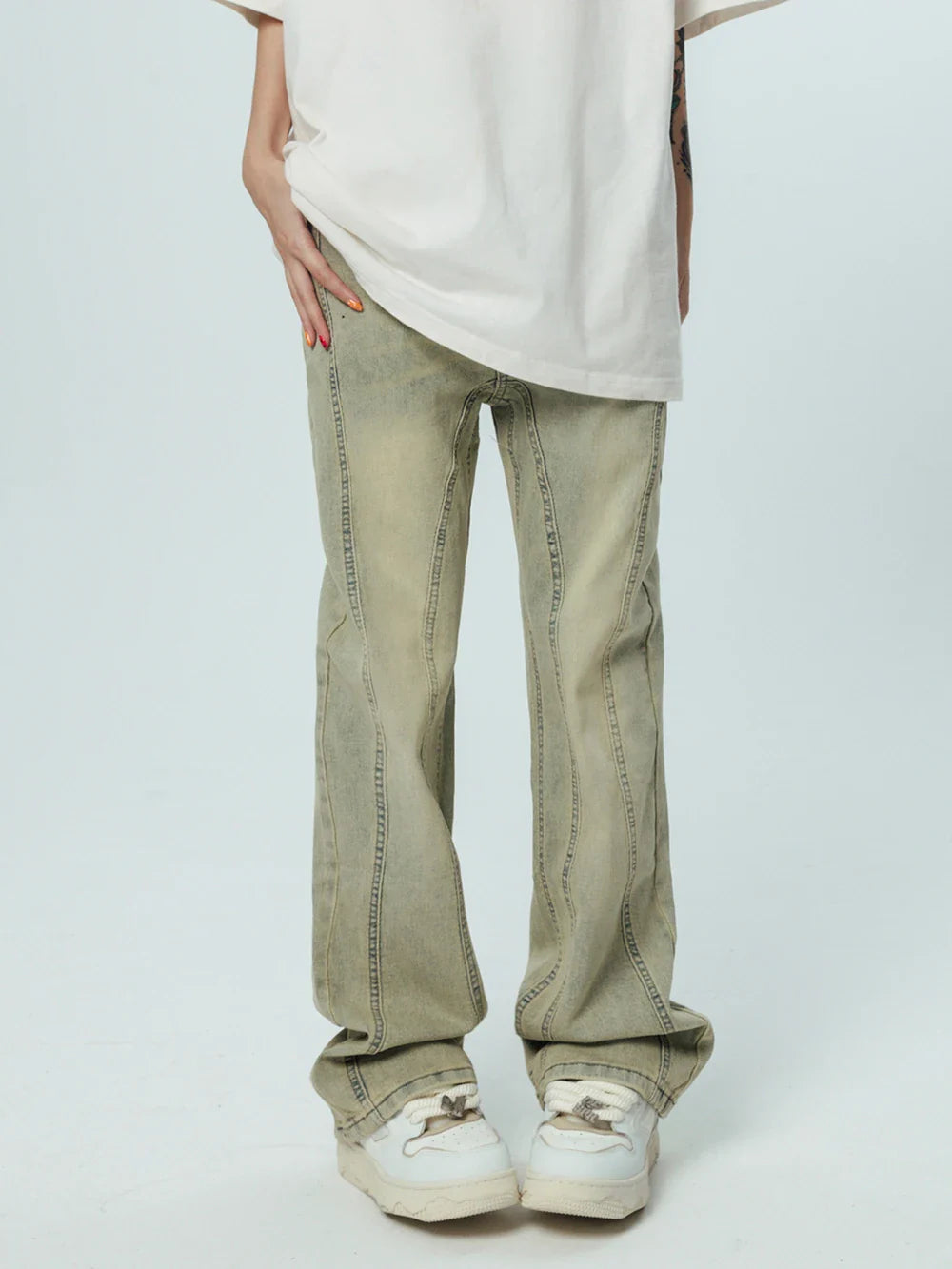 DressBetty - 2024 Korean Baggy Graphic Y2K Jeans