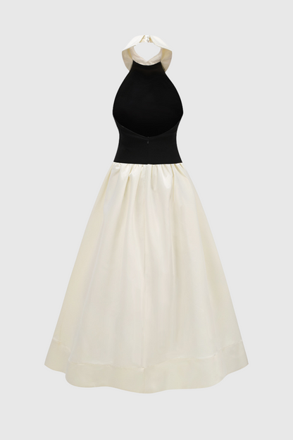 Yeats Halterneck Collar Sleeveless Midi Dress