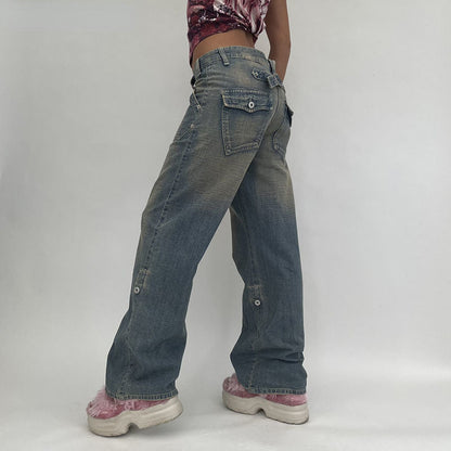 DressBetty - High Waist Vintage Oversized Casual Streetwear Harajuku Straight wide Leg Jeans
