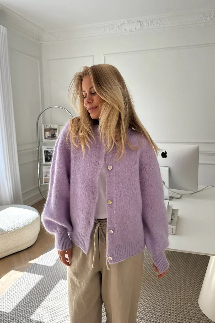 Knitted Vest - Lila