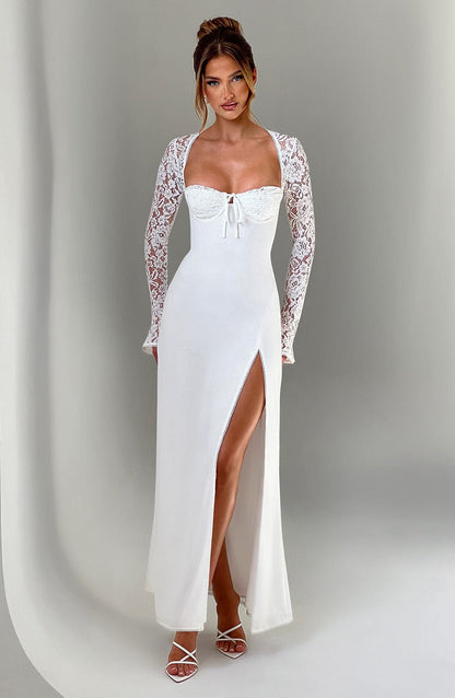 Alice - Chiffon Lace Maxi Dress