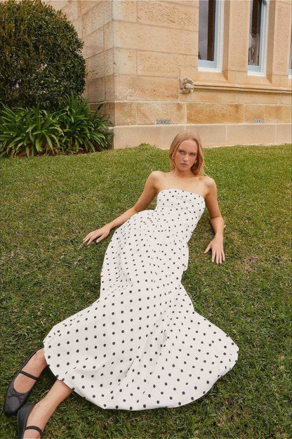 Sexy Strapless Maxi Dress