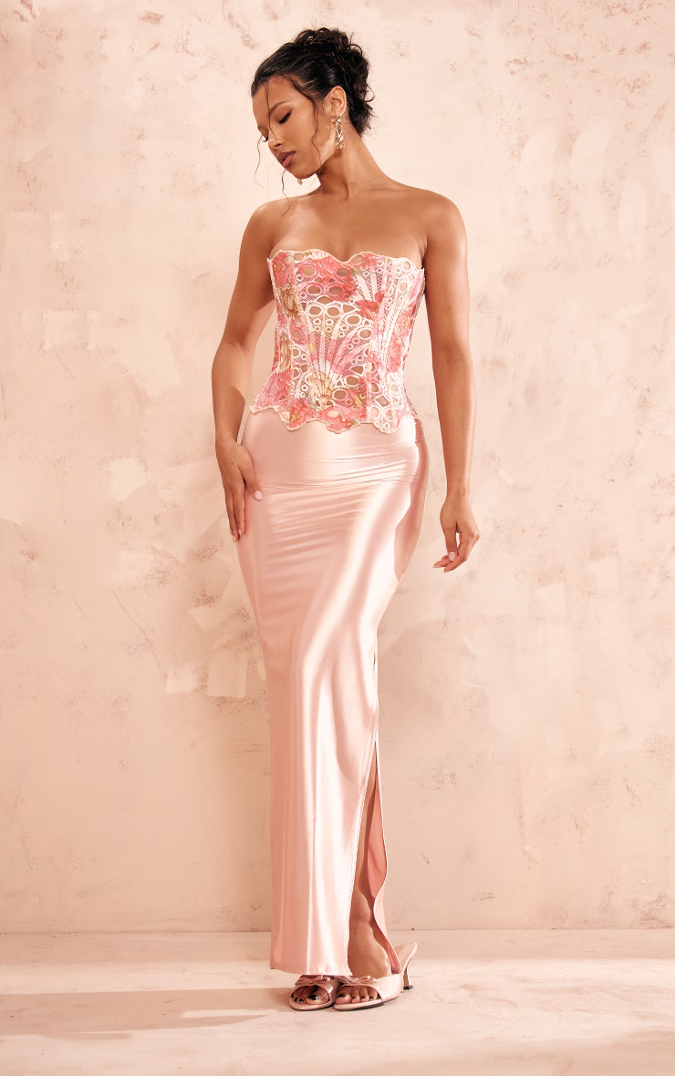 Maci | Lace Tie Corset Top