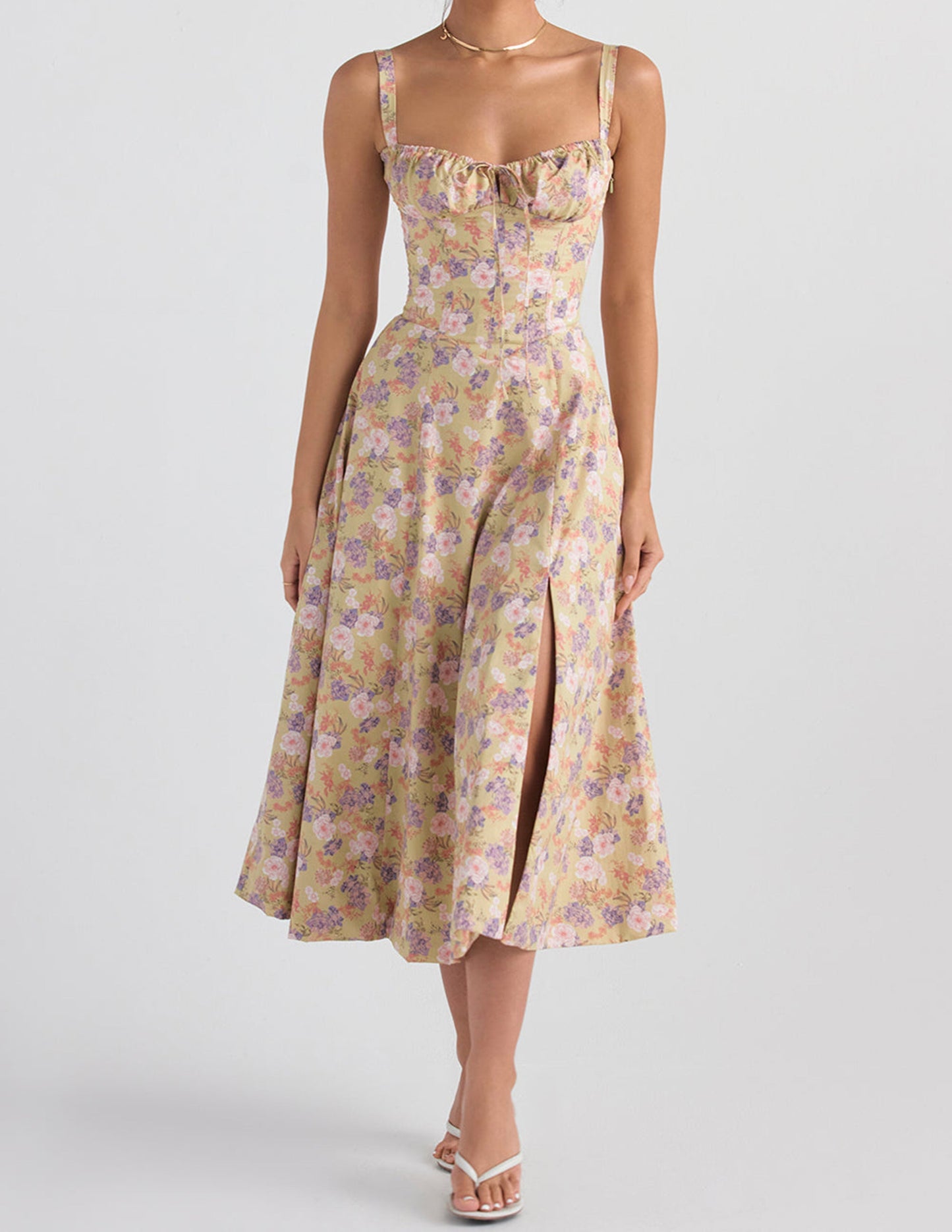 Selina | Waist Shaper Flower Sundress