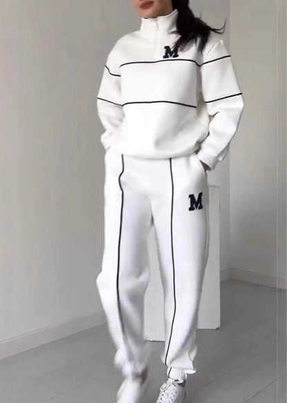 Varsity Vibe - Michigan LetteRed Tracksuit