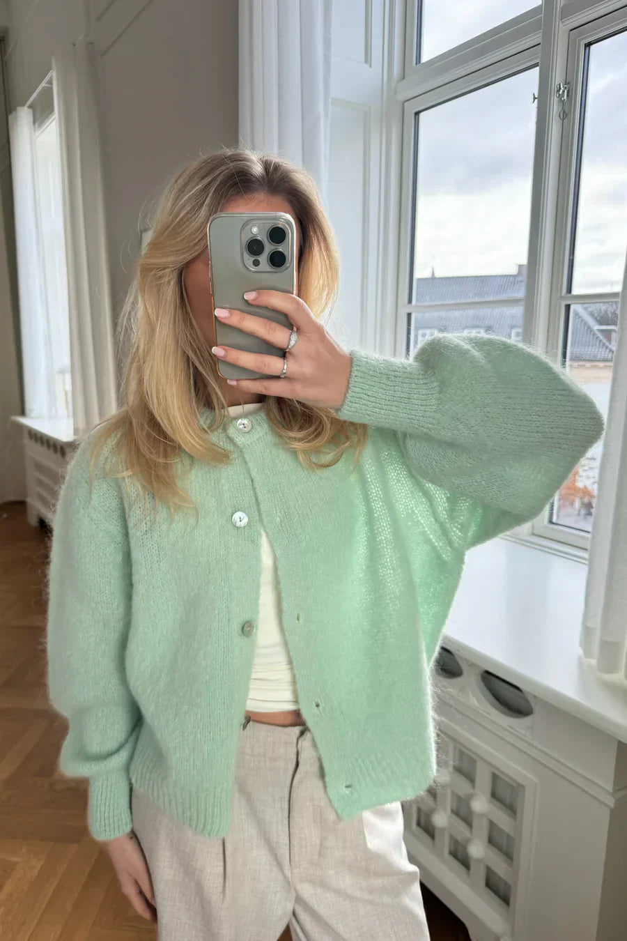 Knitted Vest - Mint