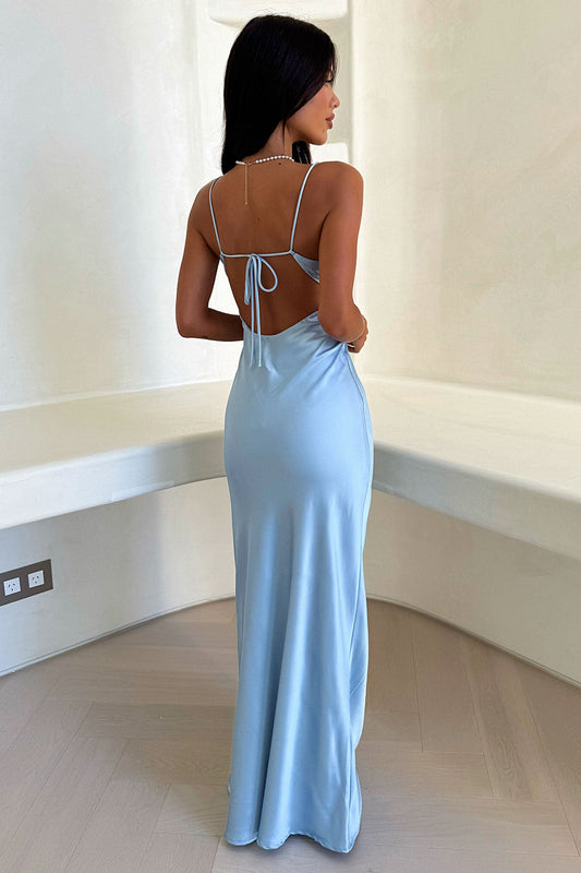 Serene Satin Maxi Dress