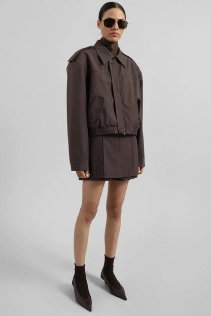 Cropped Bomber Set