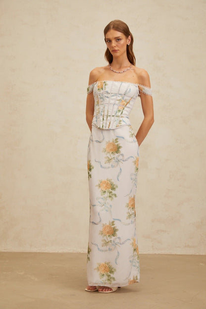 Slim-Fit Floral Print Set