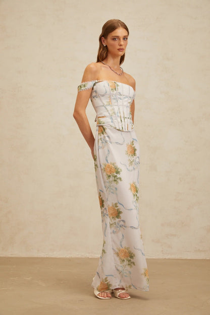 Slim-Fit Floral Print Set