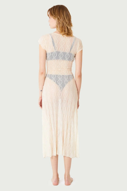 Goth Fairycore Midi Dress for Women