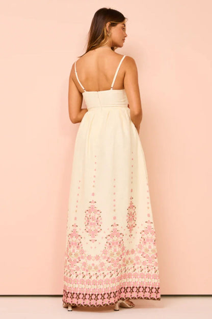 Playful Floral  Maxi Dress
