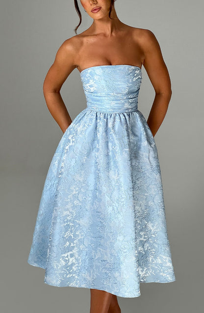 Lily - Jacquard Midi Dress