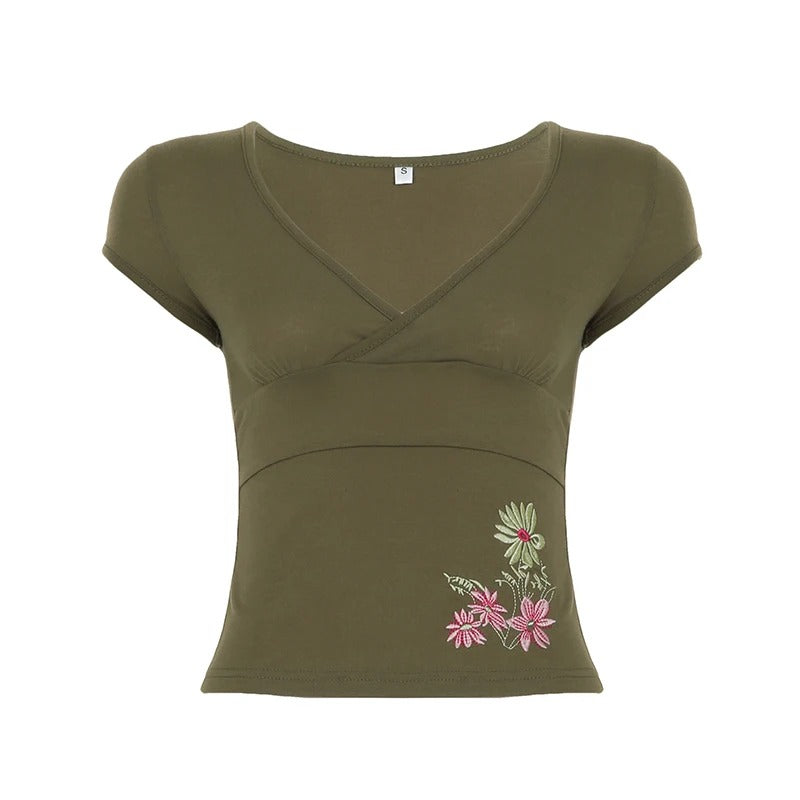 Amy Wildflower Wrap Blouse