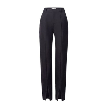 DressBetty - Spring New Ladies Black Pencil Pants bottom split Casual Pants Simple slim Elastic long Trousers For Women