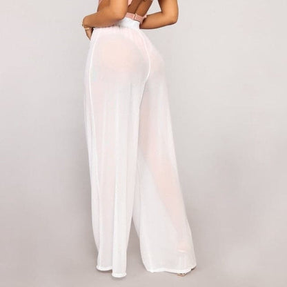 DressBetty - Women See Through Boho Wide Leg Pants