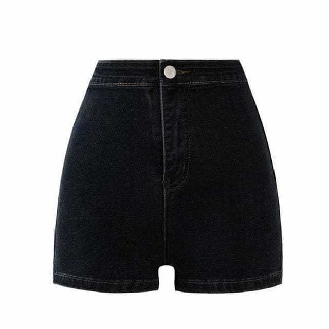 DressBetty - Sexy High Waist Thin Skinny Hips Denim Shorts