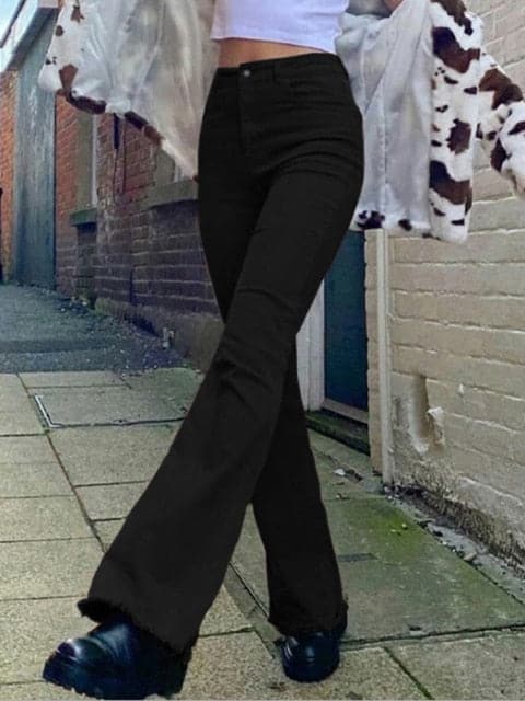 DressBetty - Women's High Waist Streetwear Jeans