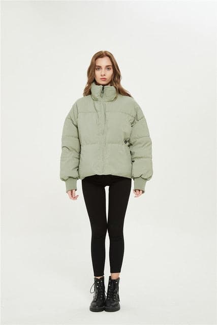 DressBetty - Winter Zipper Pockets Female Warm Elegant Coat