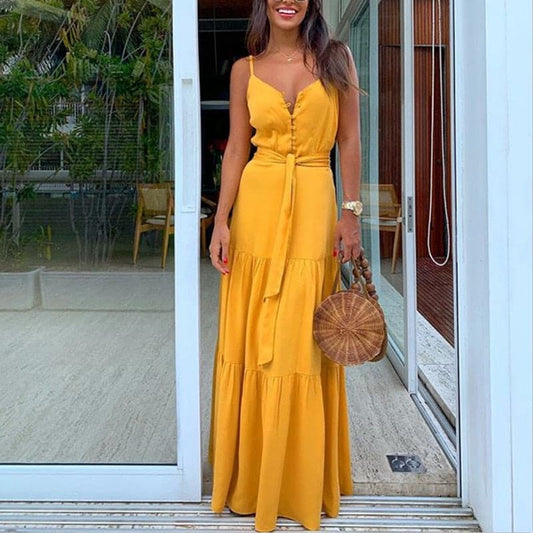 DressBetty - Women Backless Sexy Strapless Maxi Dress