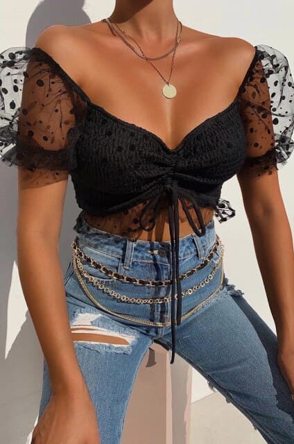 DressBetty - Women Puff Sleeve Shirts