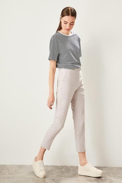 DressBetty - Pomegranate Flower Basic Casual Trouser Ankle Pencil Slim Fit Women's Pants Trouser Suits Woman Clothes