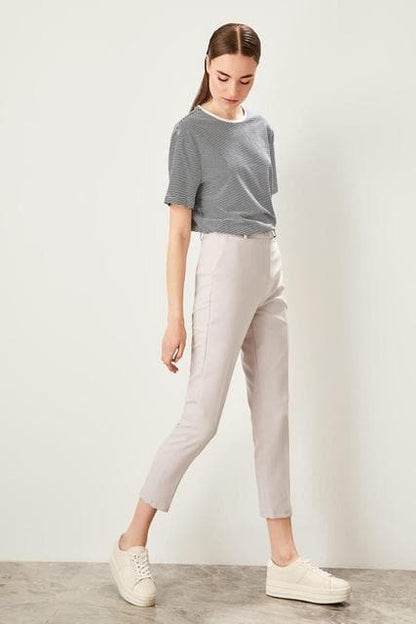 DressBetty - Pomegranate Flower Basic Casual Trouser Ankle Pencil Slim Fit Women's Pants Trouser Suits Woman Clothes