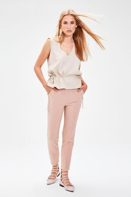 DressBetty - Pomegranate Flower Basic Casual Trouser Ankle Pencil Slim Fit Women's Pants Trouser Suits Woman Clothes