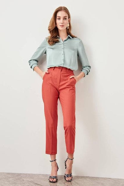 DressBetty - Pomegranate Flower Basic Casual Trouser Ankle Pencil Slim Fit Women's Pants Trouser Suits Woman Clothes