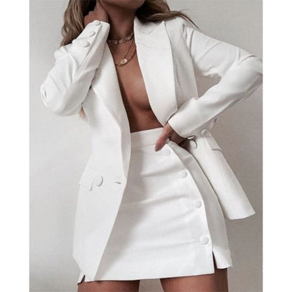 DressBetty - Fashion Women Streetwear Candy Colour Coat + Shorts Set