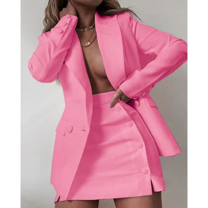 DressBetty - Fashion Women Streetwear Candy Colour Coat + Shorts Set