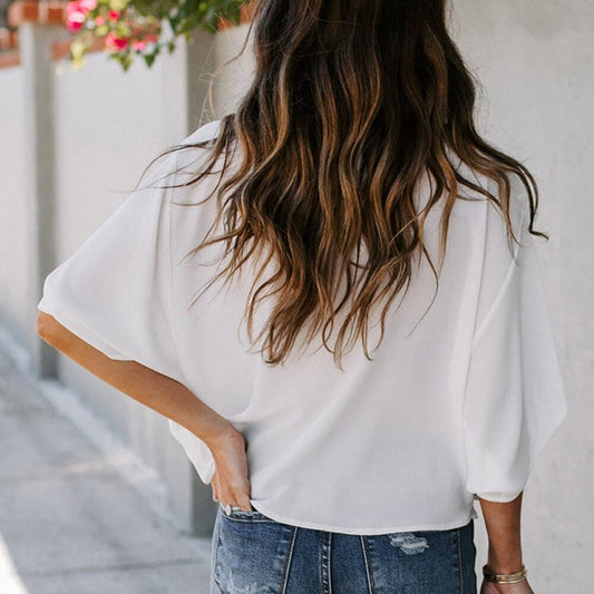 DressBetty - Women Fashion V Neck T-shirter