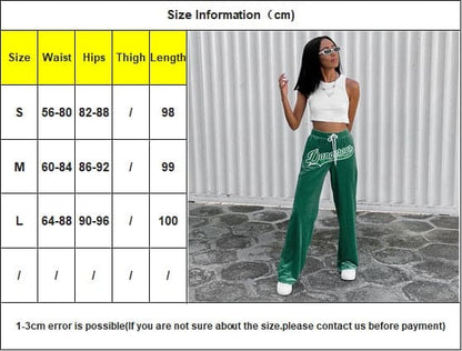 DressBetty - Solid Velvet Wide Leg Pants Women High Waist Green Harem Trousers Female Fashion Casual Autumn Ladies Clothes Loose Sport Wear