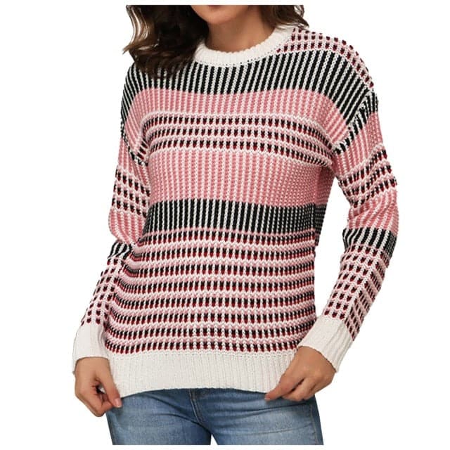 DressBetty - Women Christmas Sweater Harajuku Knitted Streetwear Cute Little Penguin Cartoon Pullover O-Neck Oversize Casual Ladies Sweaters