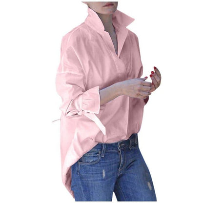 DressBetty - Fashion Women Casual Long Sleeve Lapel Shirts