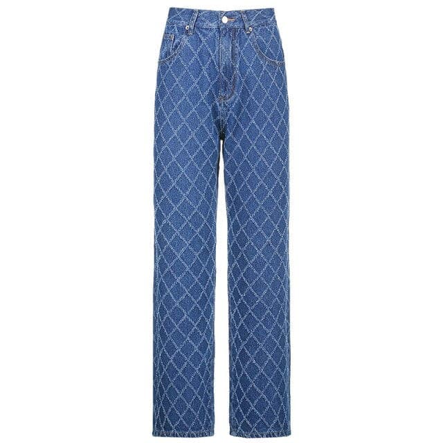 DressBetty - Casual Woman Jeans Straight High Waist Pants