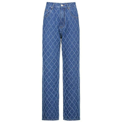 DressBetty - Casual Woman Jeans Straight High Waist Pants