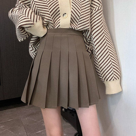 DressBetty - Women Skirt Pleated Mini High Waist Cute Girls Slim Skirt Summer Female Short Skirt Multicolor