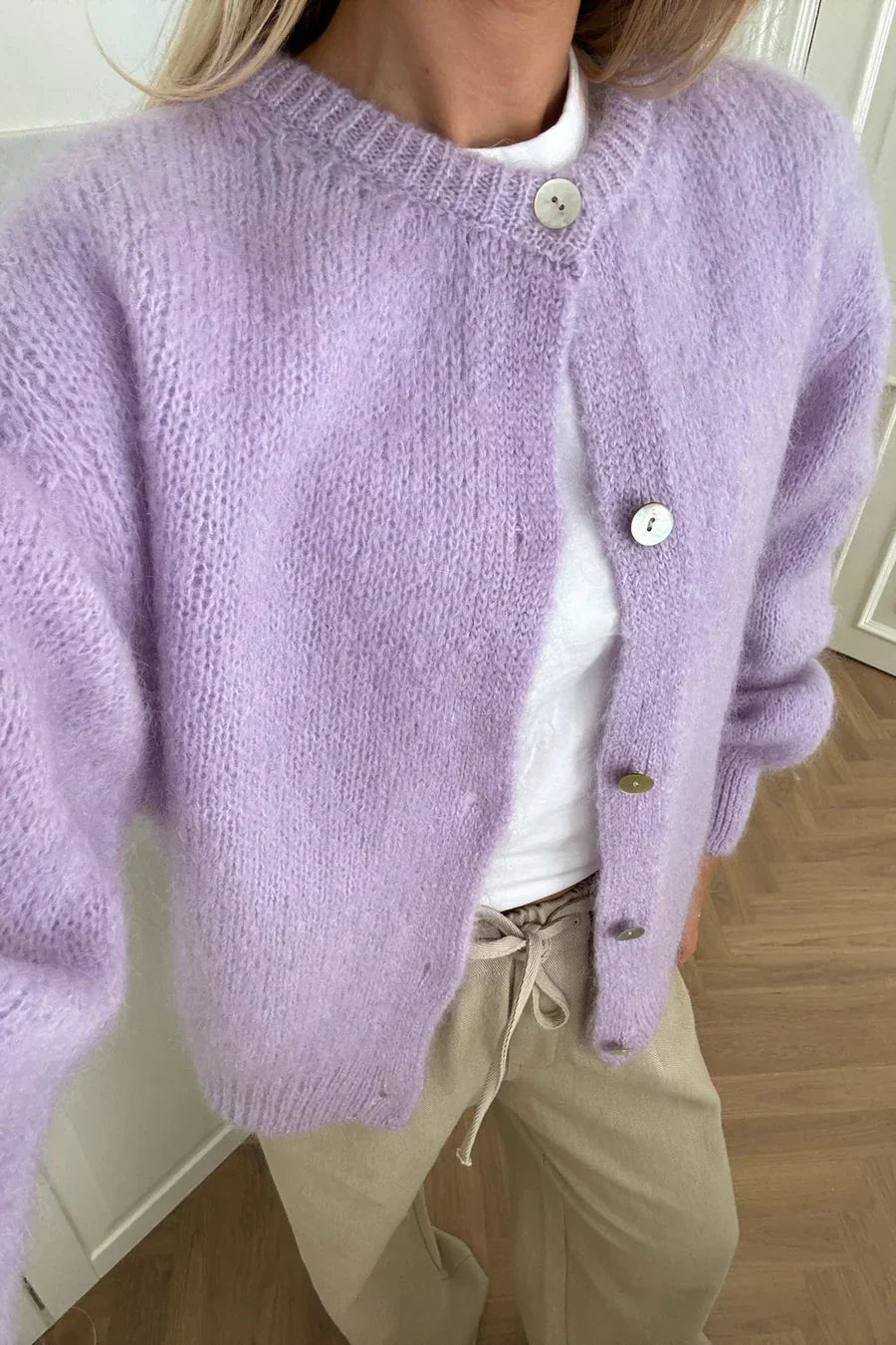 Knitted Vest - Lila